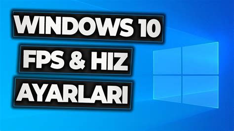 GARANTİLİ Windows 10 Hızlandırma FPS Arttırma 2023 YouTube