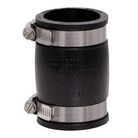 Fernco 1056 150 1 1 2 In Flexible PVC Pipe Coupling For Cast Iron And