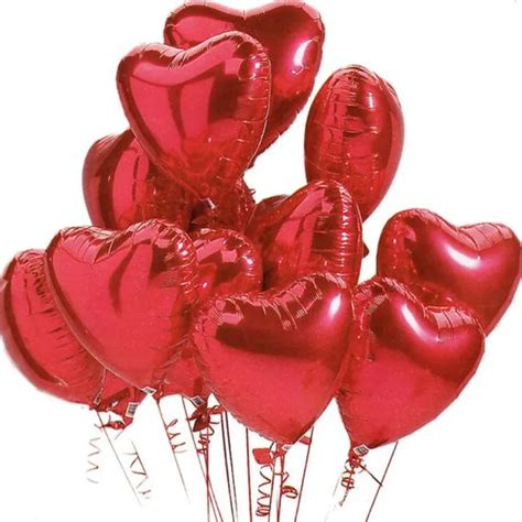 Ballons Gonflables En Forme De C Ur Rouge Pouces Pi Ces En