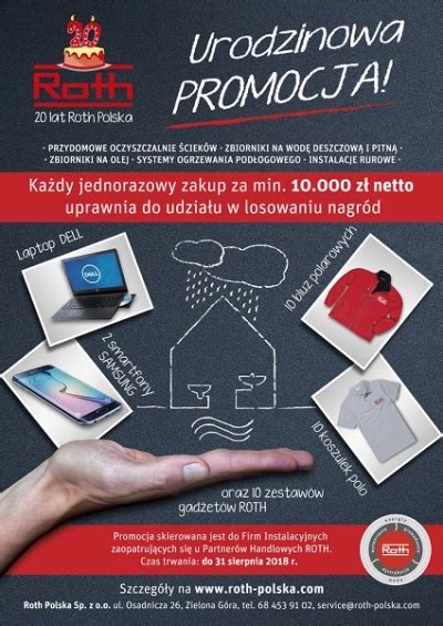 Promocja Z Okazji 20 Lecia Firmy ROTH Polska HvacPR