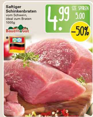 Saftiger Schinkenbraten Angebot Bei Wez Prospekte De