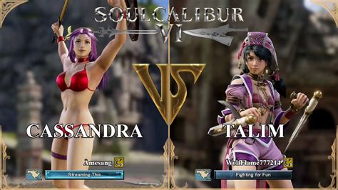 Soulcalibur Vi Amesang Cassandra Vs Wolfflame Talim Xbox