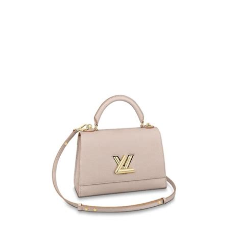 Louis Vuitton Twist One Handle Bag Mm In Nude Taurillon Leather M57092