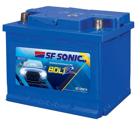 Capacity Ah Sf Sonic Car Battery Model Name Number Bz Din At