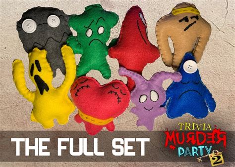 Trivia Murder Party 2 Felt Plushies - Etsy