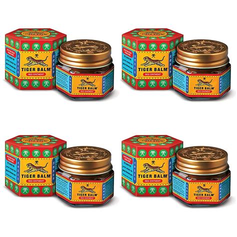 Buy Tiger Balm Red Ointment 21ml Each Pack Of 4 Pain Balm For