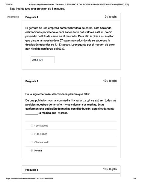 Estadistica Diferencial Pdf Actividad De Puntos Evaluables Escenarios