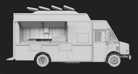 Food Truck Set 4 3D Model 119 Obj Fbx Max Free3D