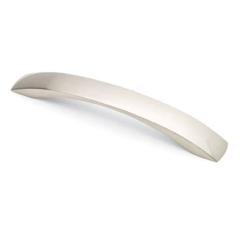 Flat Curved Cupboard Door Bow Pull Handles In Brushed Nickel Door Superstore®