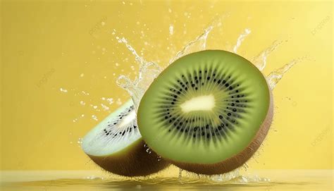 Kiwi Kiwis Exploding Explosion Splashing With Water In The Air On