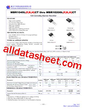 Mbr Ct Datasheet Pdf Chongqing Pingwei Enterprise Co Ltd