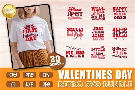 Retro Valentines Day Svg Bundle Bundle · Creative Fabrica