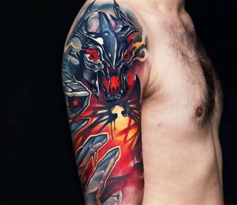 Shadow Fiend tattoo by Uncl Paul Knows | Post 23932 | Tattoos, Comic ...