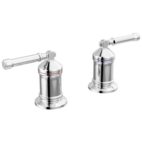 2 Handle Roman Tub Handle Kit Lever In Lumicoat® Chrome H596 Pr Delta