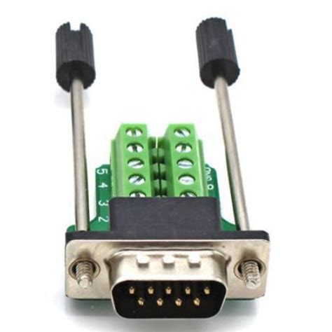 Connector Db9m A Rs232 D Sub Male Serial Adapter 9 Pin Port Adapter To Terminal Connector Signal