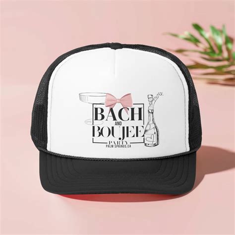 Bach And Boujee Coquette Bachelorette Trucker Hats Custom Location