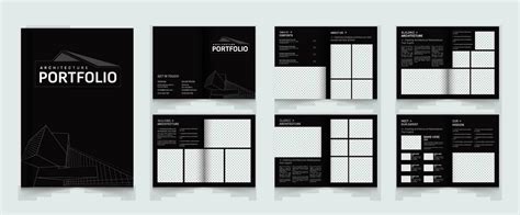 Architecture Portfolio Layout Template or Interior Portfolio Design ...