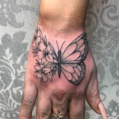 Butterfly Hand Tattoos