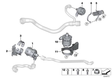 Bmw X Auxiliary Water Pump Automatic Wagon Bmw Of