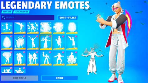 All Legendary Fortnite Dances And Emotes Metamorphosis Barrage Cannon