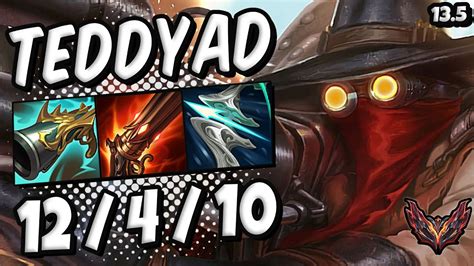 Teddy Jhin ADC Vs Caitlyn KR Grandmaster Patch 13 5 Season 12 YouTube