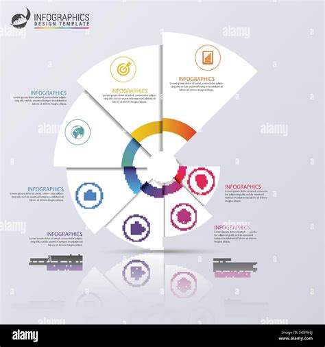 Modern Infographics Options Banner Spiral Pie Chart Vector