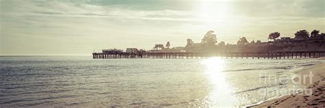 Capitola Wharf Pier at Sunset Panorama Photo Photograph by Paul Velgos ...