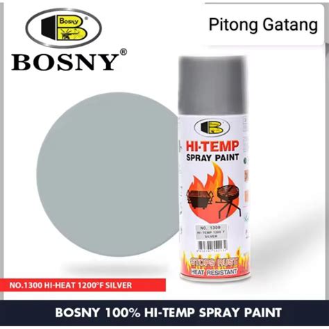 BOSNY HIGH TEMP ALUMINUM SILVER Spray Paint Shopee Philippines