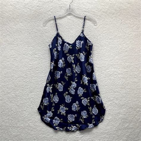 Sussan Intimates Sleepwear S Vintage Sussan Slip Dress Chemise Lingerie S M Small Blue