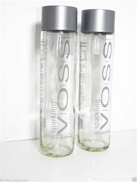 Voss Artisan Glass Water Bottles 2 127oz 375ml Sensory Infused