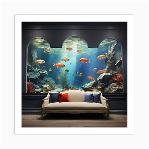 Aquarium Wall Mural Art Print by iamfy.co/shop/art-culture - Fy