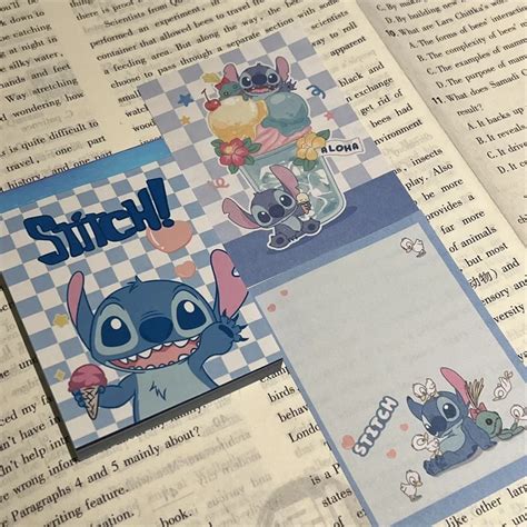 Disney Cuaderno De Lilo Stitch Con Patr N De Oso Pooh Cuaderno Kawaii