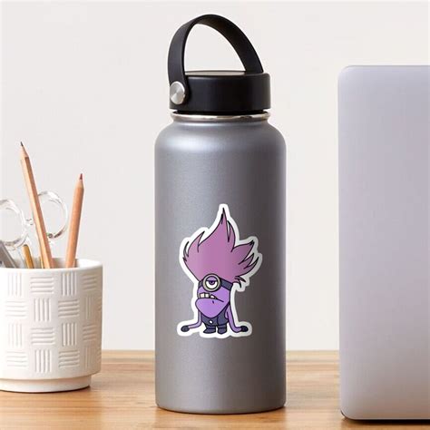 Purple Minion Sticker By Jrospert1 Redbubble