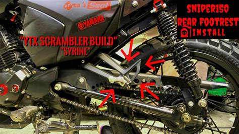 Ytx Scrambler Build Sniper Footrest Install Youtube