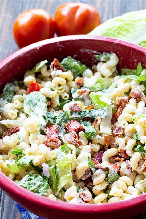 Blt Pasta Salad Recipe Romaine Lettuce Recipe Blt Pasta Salads Blt Pasta Salad Recipes