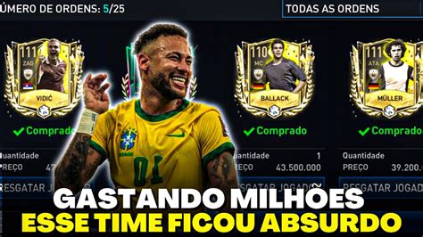 LOUCURA GASTEI 200 MILHÕES MONTEI UM TIME DE 132 DE GER FIFA