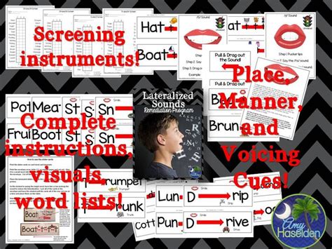 Lateral Lisp BUNDLE Complete Program and Worksheets | Articulation ...