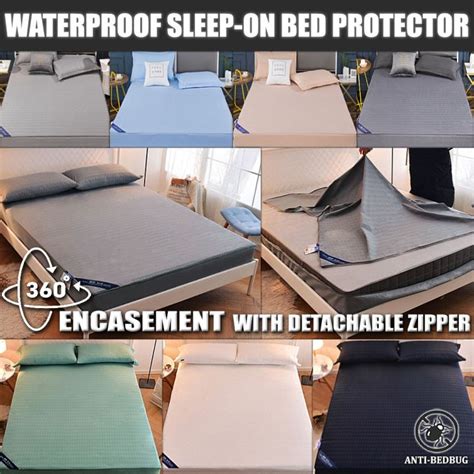 Zipper Waterproof Mattress Protector Six Sided All Inclusive Mattress