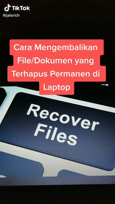 Ruang Lifehack On Twitter Cara Mengembalikan File Dokumen Yang