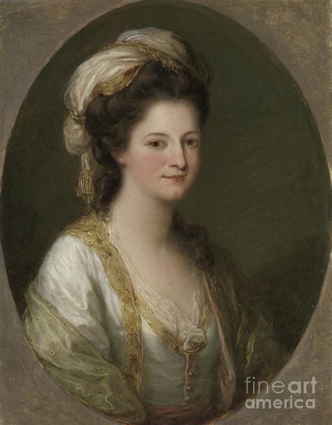 Portrait Of A Woman C1770 Painting By Angelica Kauffman Fine Art