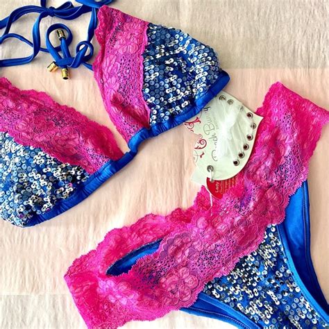 Beach Bunny Swim Rare Beach Bunny Full Swimsuit Set Sequin Bikini