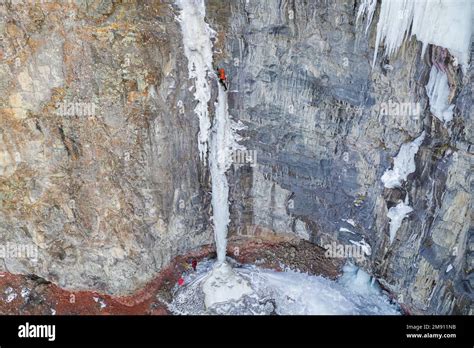 Matt Ward And Greg Moore Climbing A Route Called Legal At Last Wi6