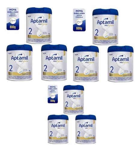 Kit C 9 Fórmula Infantil Aptamil Profutura 2 Danone 800 G Frete grátis