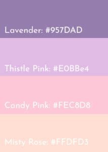 50+ Pastel Color Palette with Hex Codes