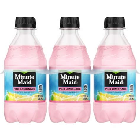 Minute Maid Pink Lemonade 6 Bottles 12 Fl Oz Harris Teeter