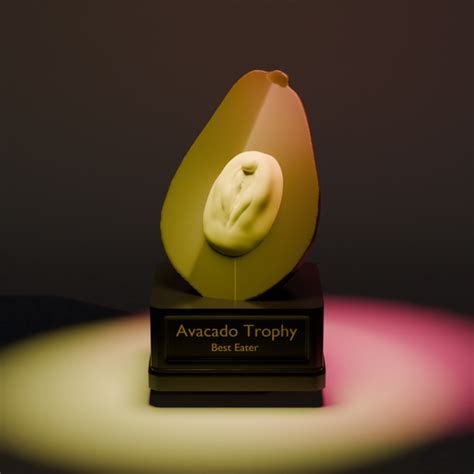Gift For Boyfriend Pussy Shaped Avocado Trophy For 3d Printing STL File For 3D PrintingCults