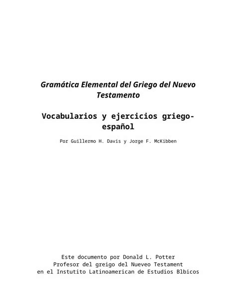 DOCX Web viewGramática Elemental del Griego del Nuevo Testamento