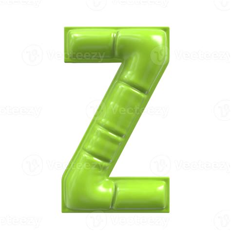 Font Z Green 3d Render 34973481 Png