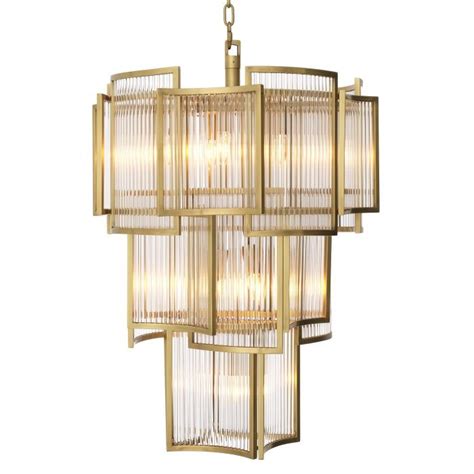 Eichholtz Chandelier Jet Set Brass Wilhelmina Designs