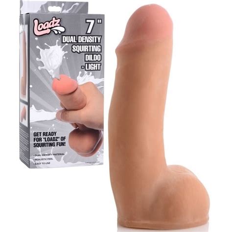 Loadz Inch Dual Density Squirting Dildo With Balls